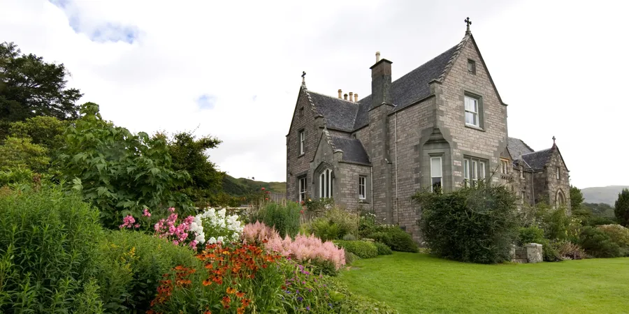 Restored stone house